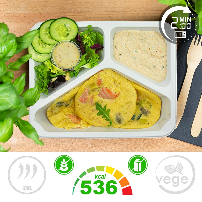 ŚNIADANIE: Omlety z łososiem